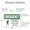 Signmission Response Plan (ERP) Manual With Symbol, 18 in W x Rectangle, Aluminum OS-2PACK-EM-A-1218-L-10354 - alternate 6